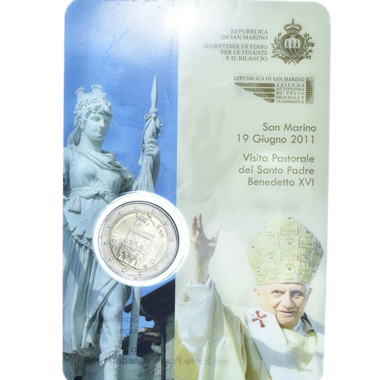 San Marino, 
  
  2 evra, 
  
  Benoît XVI