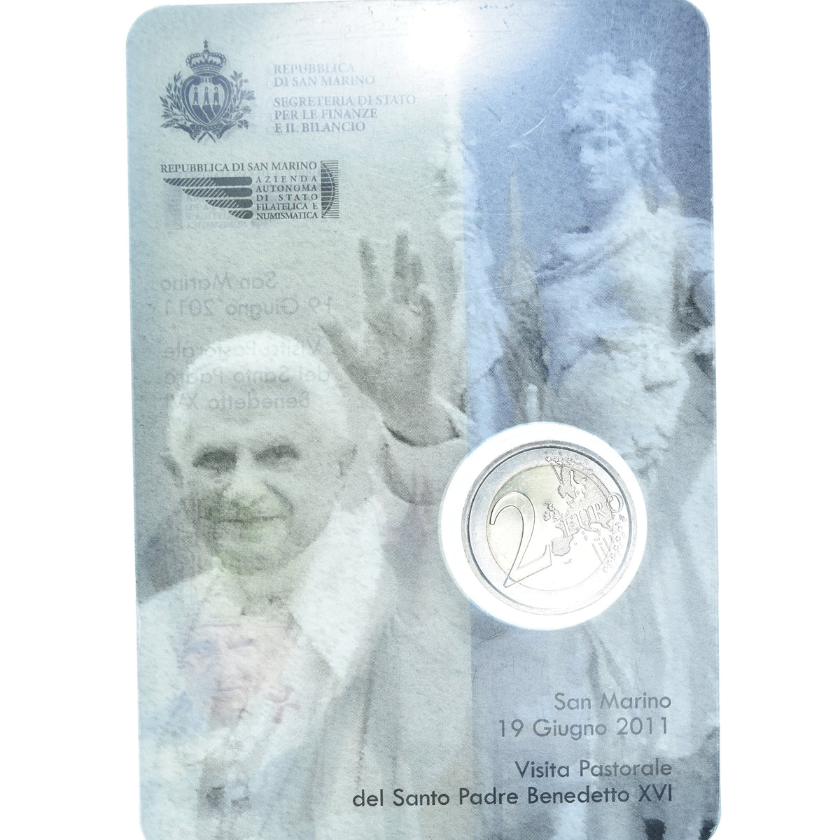 San Marino, 
  
  2 evra, 
  
  Benoît XVI