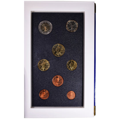 Francija, 
  
  1 cent do 2 evra, 
  
  2001