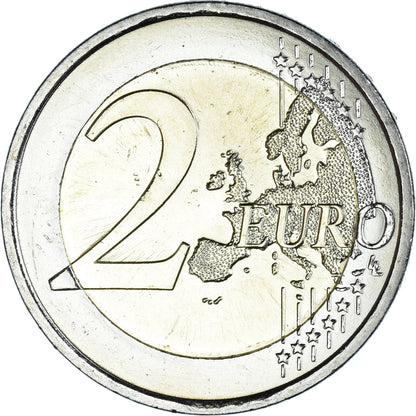 Avstrija, 
  
  2 evra, 
  
  100 let republike Avstrije