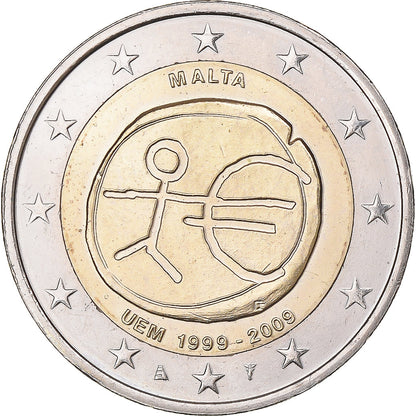 Malta, 
  
  2 evra, 
  
  E.M.U.