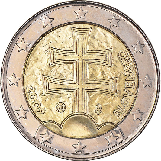 Slovaška, 
  
  2 evra, 
  
  2009