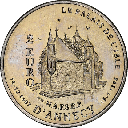 Francija, 
  
  2 evra, 
  
  Annecy - Claude Berthollet