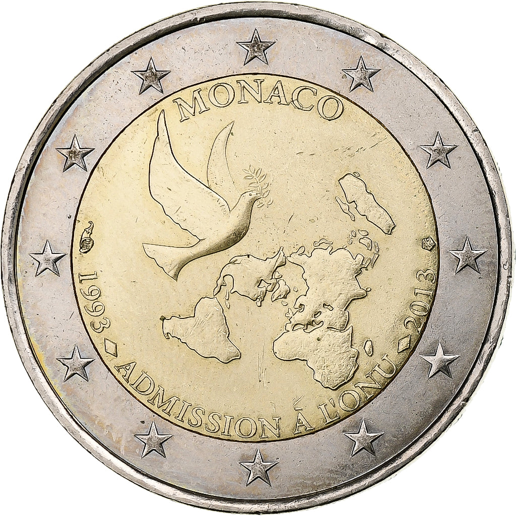 Monako, 
  
  2 evra, 
  
  Vstopnina à l'ONU