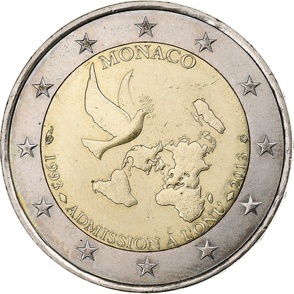 Monako, 
  
  2 evra, 
  
  Vstopnina à l'ONU