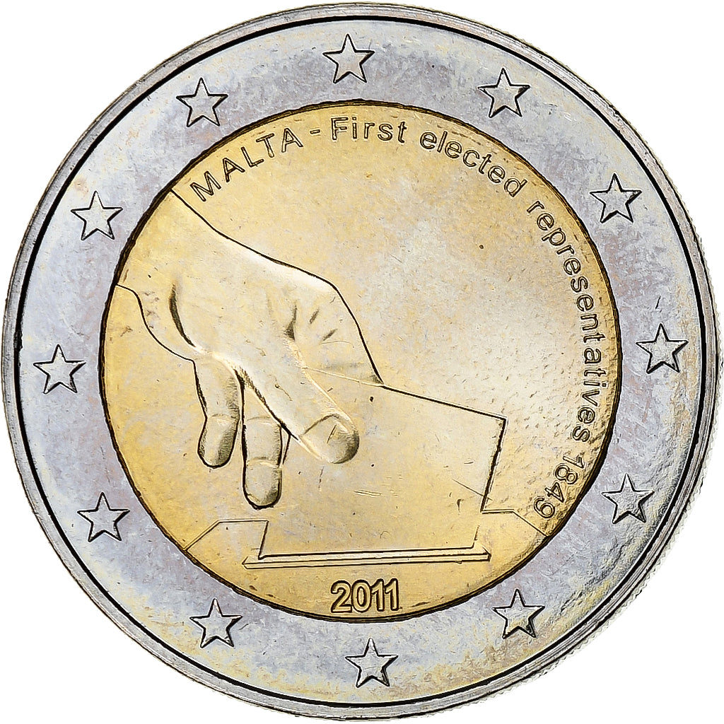 Malta, 
  
  2 evra, 
  
  Prve volitve 2011
