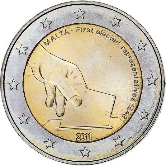 Malta, 
  
  2 evra, 
  
  Prve volitve 2011