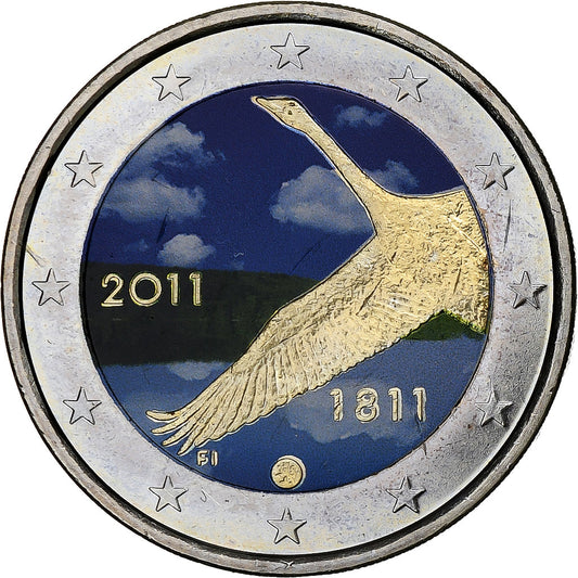 Finska, 
  
  2 evra, 
  
  Banka Finske