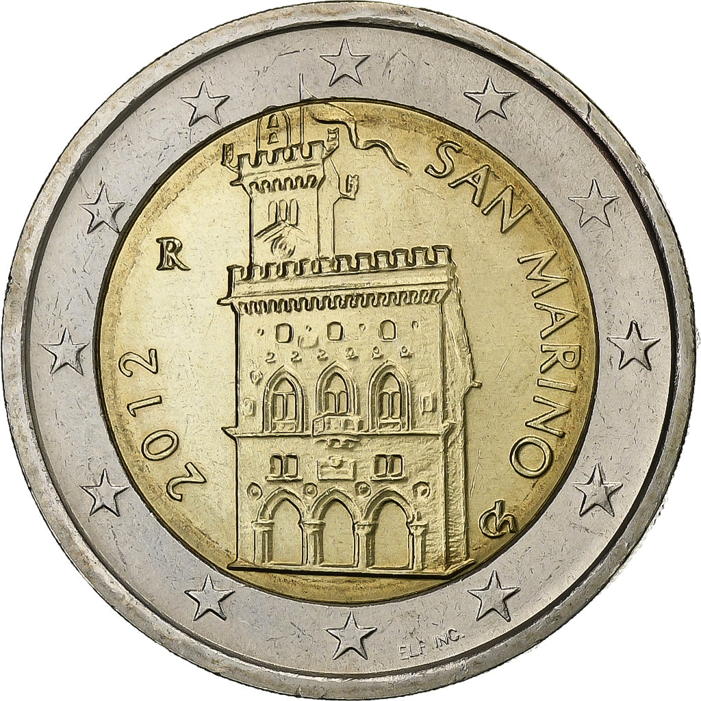 San Marino, 
  
  2 evra, 
  
  2012