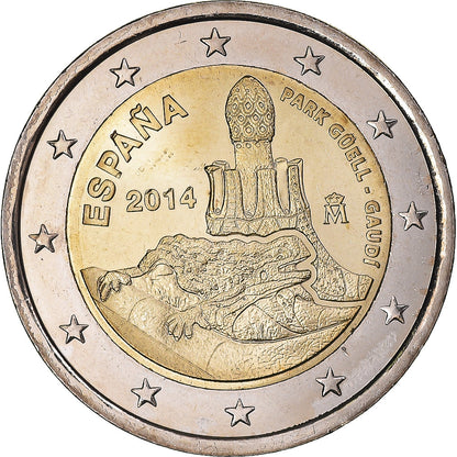 Španija, 
  
  2 evra, 
  
  2014