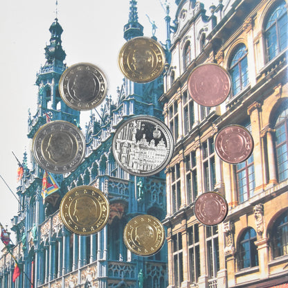 Belgija, 
  
  1 cent do 2 evra, 
  
  evro set - Grand'Place de Bruxelles