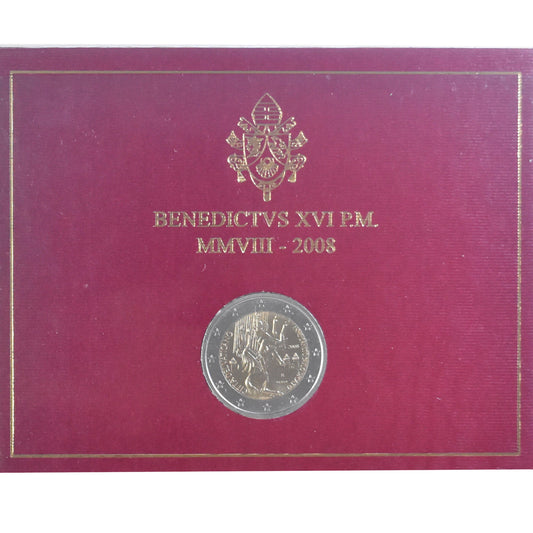 Vatikan, 
  
  2 evra, 
  
  Année de Saint Paul