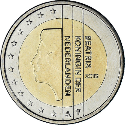 Nizozemska, 
  
  2 evra, 
  
  2012
