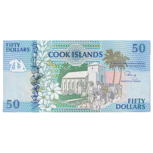 bankovec, 
  
  Cookovi otoki, 
  
  50 dolarjev