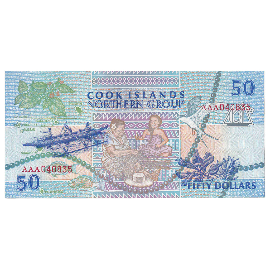 bankovec, 
  
  Cookovi otoki, 
  
  50 dolarjev