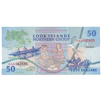 bankovec, 
  
  Cookovi otoki, 
  
  50 dolarjev