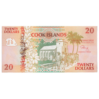 bankovec, 
  
  Cookovi otoki, 
  
  20 dolarjev