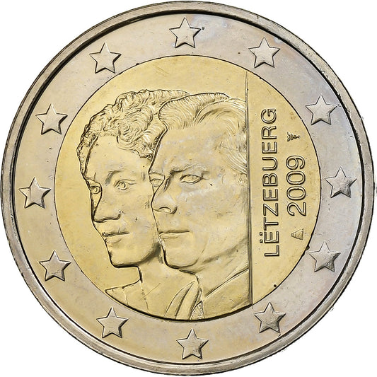 Luksemburg, 
  
  2 evra, 
  
  Henrik I. Pristop Charlotte