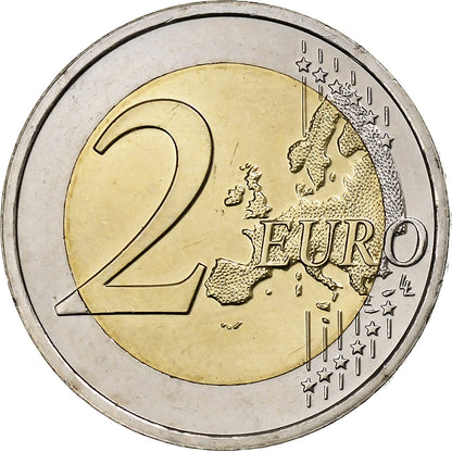 Nizozemska, 
  
  2 evra, 
  
  30 let zastave Evropske unije