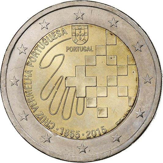Portugalska, 
  
  2 evra, 
  
  Portugalski Rdeči križ