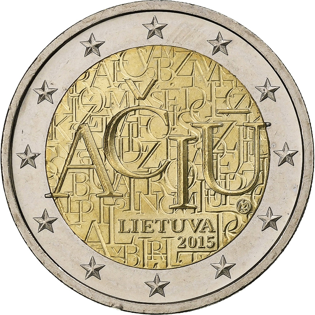 Litva, 
  
  2 evra, 
  
  litovski jezik