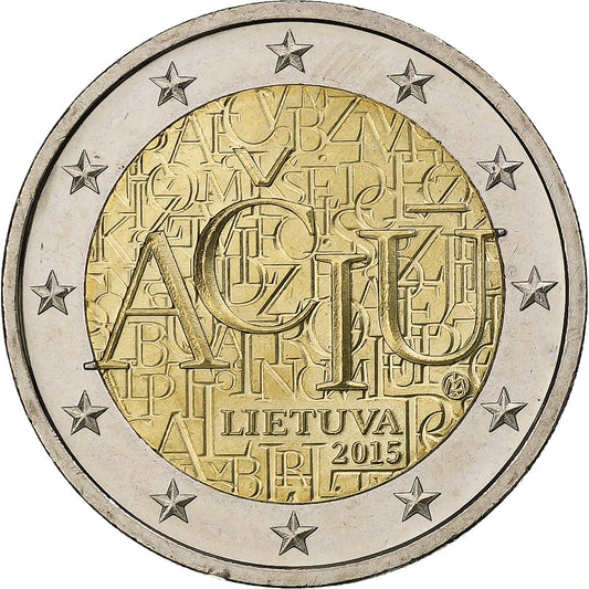 Litva, 
  
  2 evra, 
  
  litovski jezik