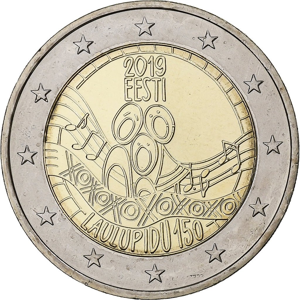 Estonija, 
  
  2 evra, 
  
  Festival estonske pesmi