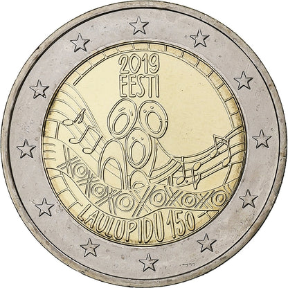 Estonija, 
  
  2 evra, 
  
  Festival estonske pesmi