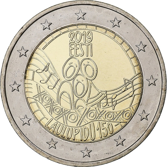 Estonija, 
  
  2 evra, 
  
  Festival estonske pesmi
