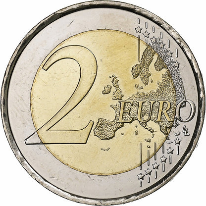 Španija, 
  
  2 evra, 
  
  Staro mestno jedro Avile