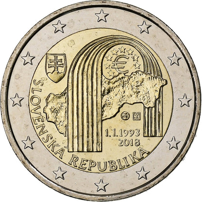 Slovaška, 
  
  2 evra, 
  
  Slovaška republika