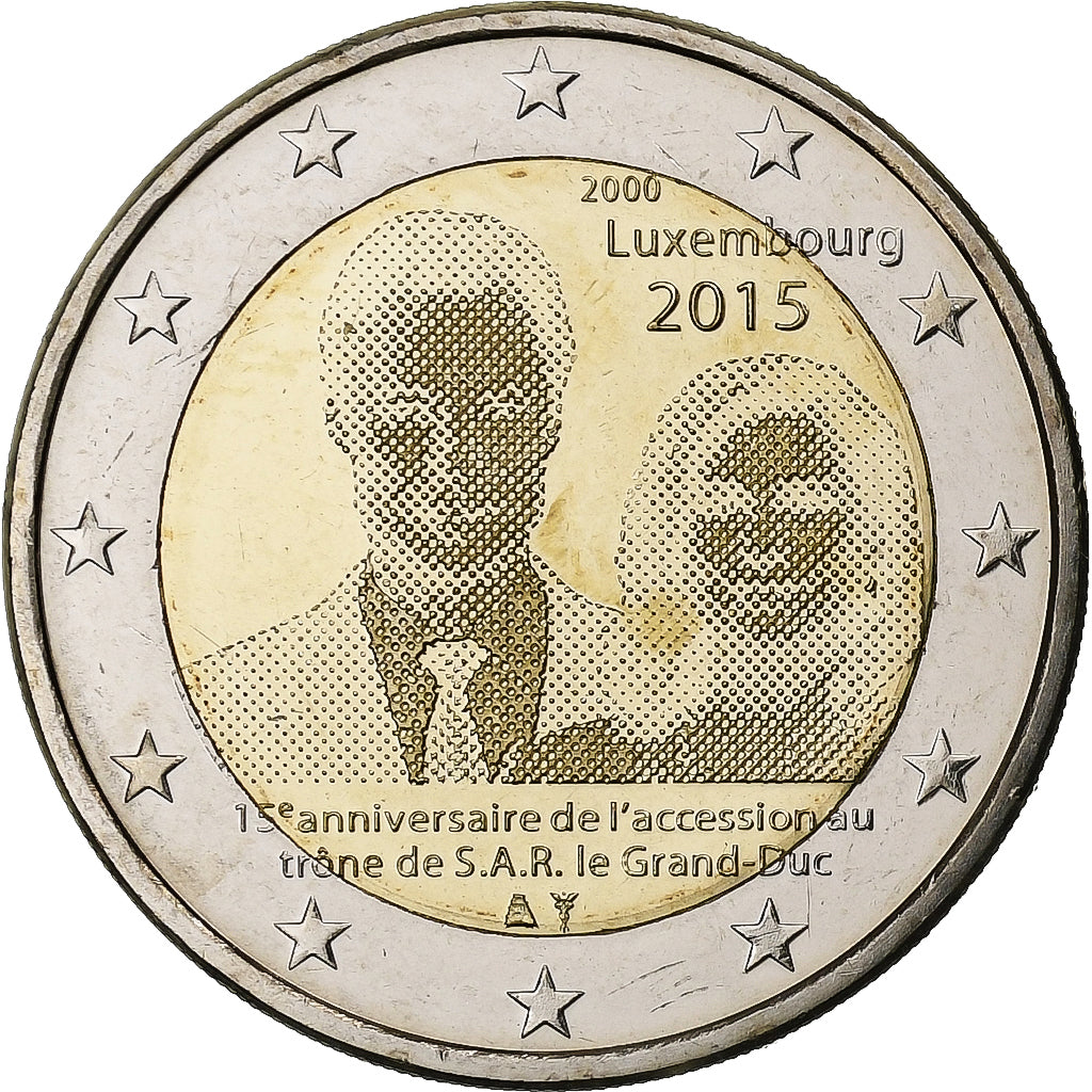 Luksemburg, 
  
  2 evra, 
  
  Pristop Henrika I