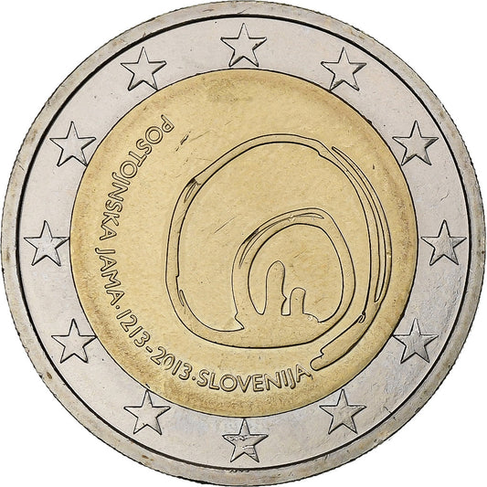 Slovenija, 
  
  2 evra, 
  
  Postojna