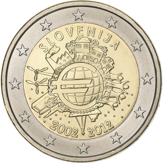 Slovenija, 
  
  2 evra, 
  
  2012