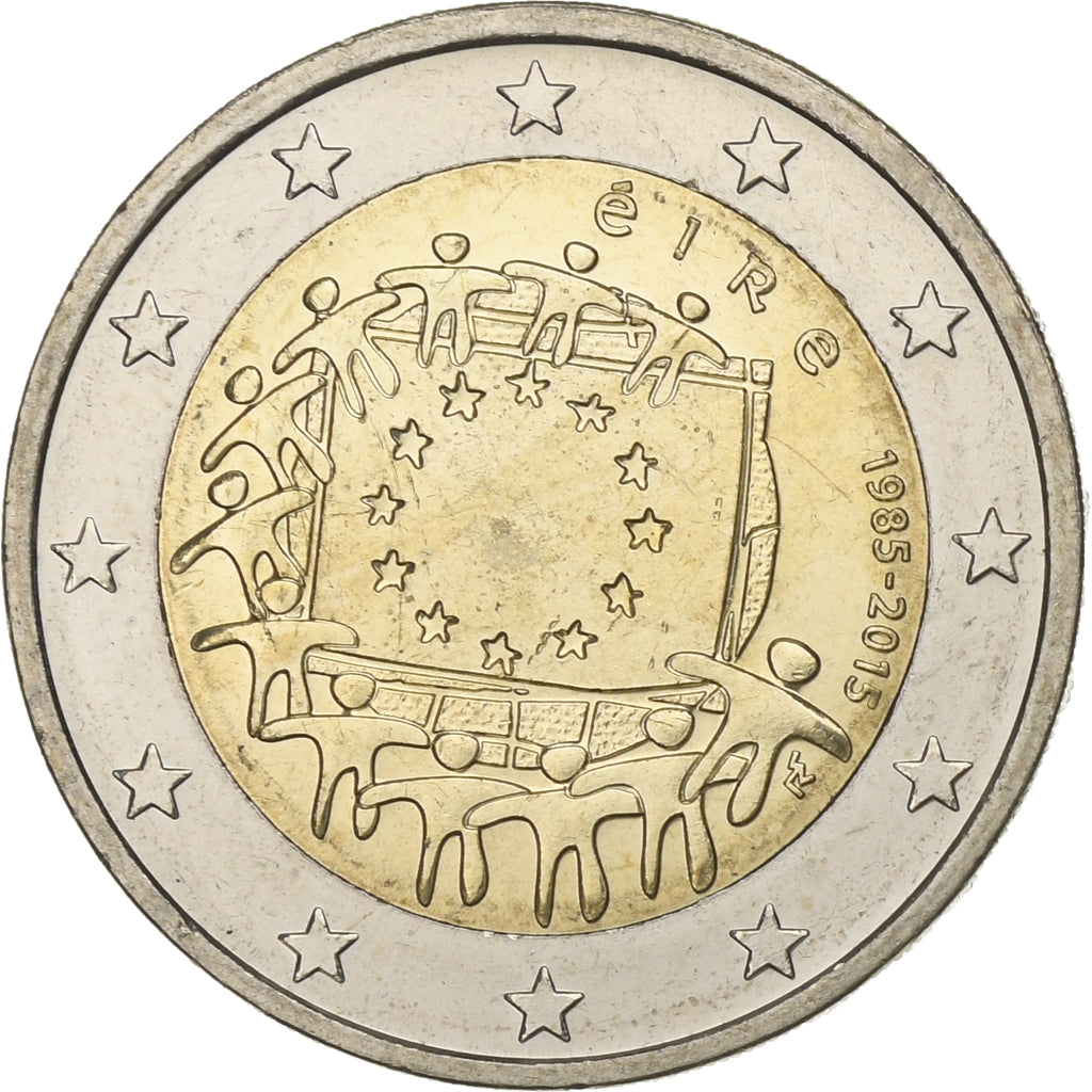 Irska, 
  
  2 evra, 
  
  Drapeau européen