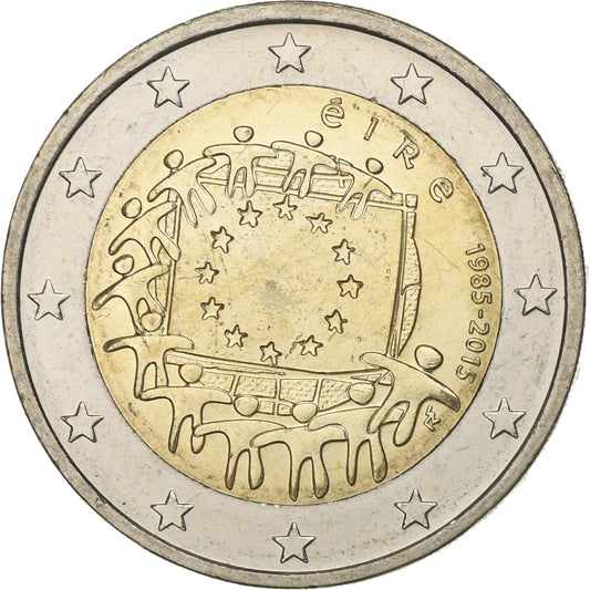 Irska, 
  
  2 evra, 
  
  Drapeau européen