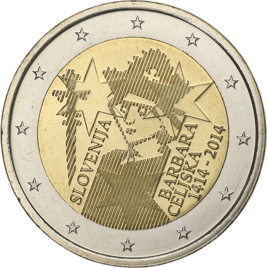 Slovenija, 
  
  2 evra, 
  
  Barbara Čeliška