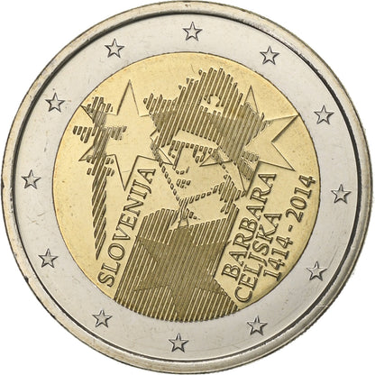 Slovenija, 
  
  2 evra, 
  
  Barbara Čeliška