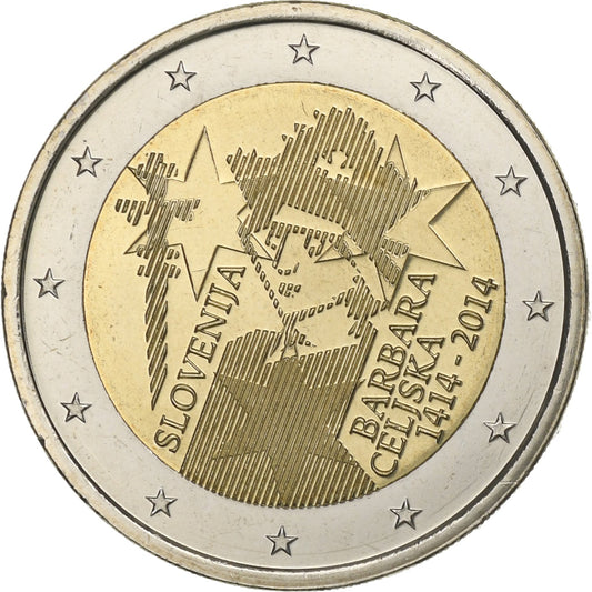 Slovenija, 
  
  2 evra, 
  
  Barbara Čeliška