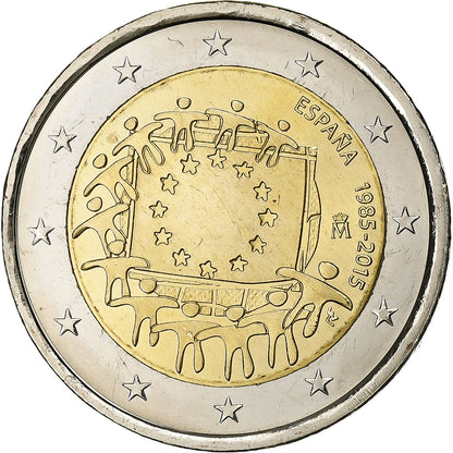 Španija, 
  
  2 evra, 
  
  2015