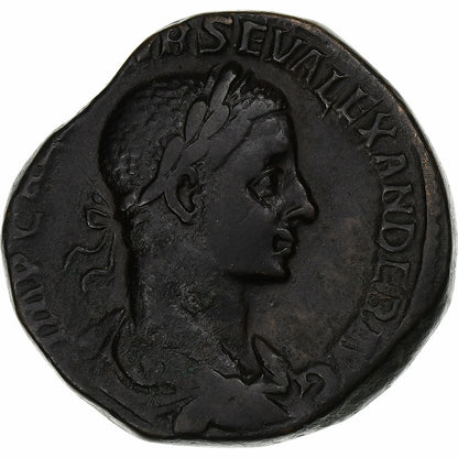 Aleksander Sever, 
  
  Sestercij, 
  
  225