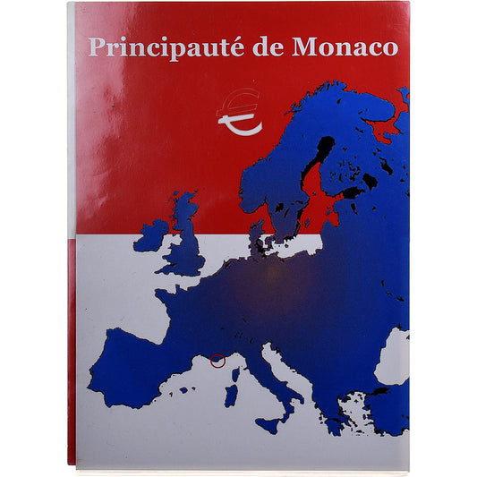 Monako, 
  
  Rainier III & Albert, 
  
  Coffret 10 c. - 2 evra