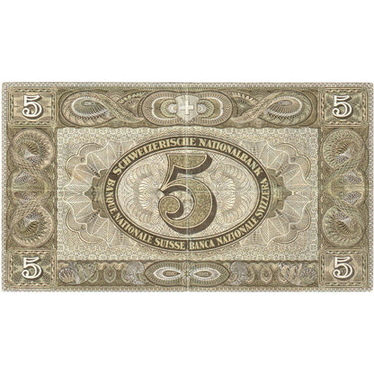 Švica, 
  
  5 frankov, 
  
  1949-01-20