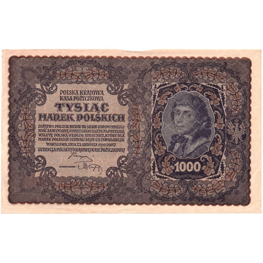 Poljska, 
  
  1000 Marek, 
  
  1919-08-23