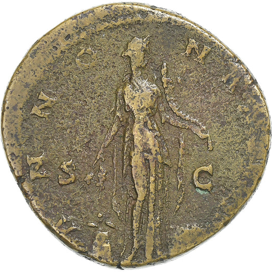 Antonin Pij, 
  
  Sestercij, 
  
  140-144
