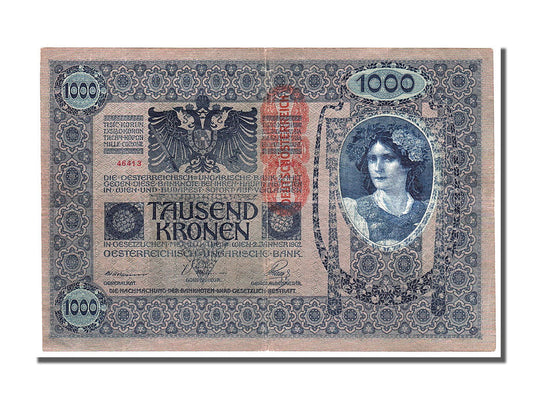 bankovec, 
  
  Avstrija, 
  
  1000 kron