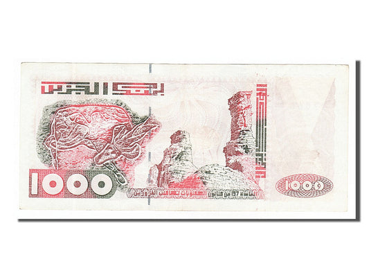 bankovec, 
  
  Alžirija, 
  
  1000 dinarjev