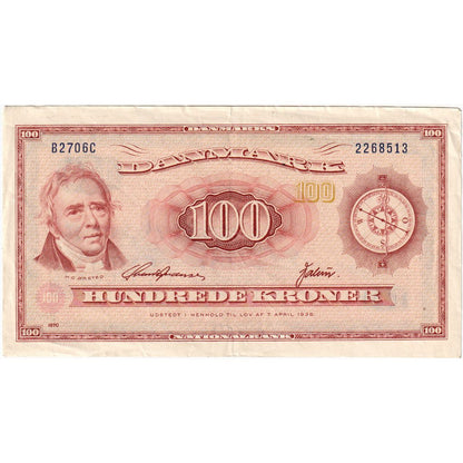 Danska, 
  
  100 kron, 
  
  EF (40-45)