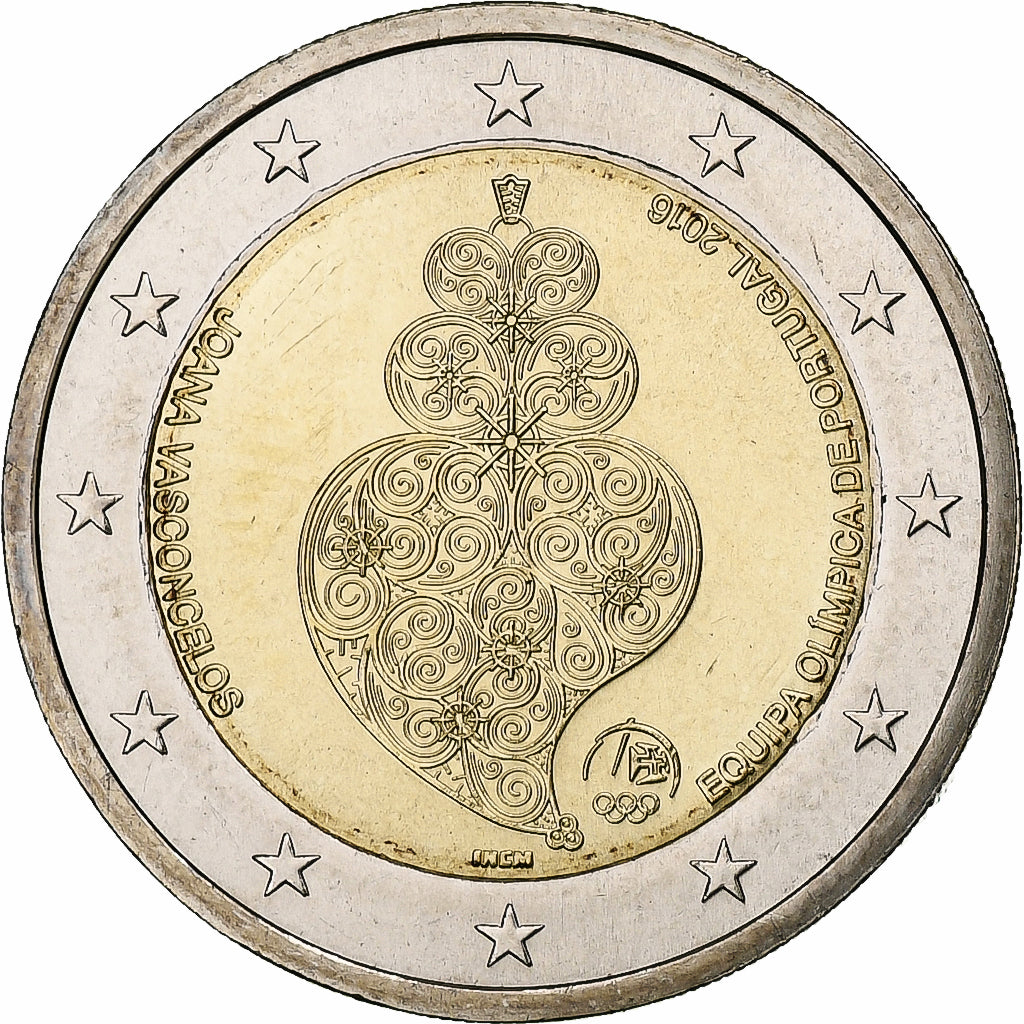 Portugalska, 
  
  2 evra, 
  
  2016