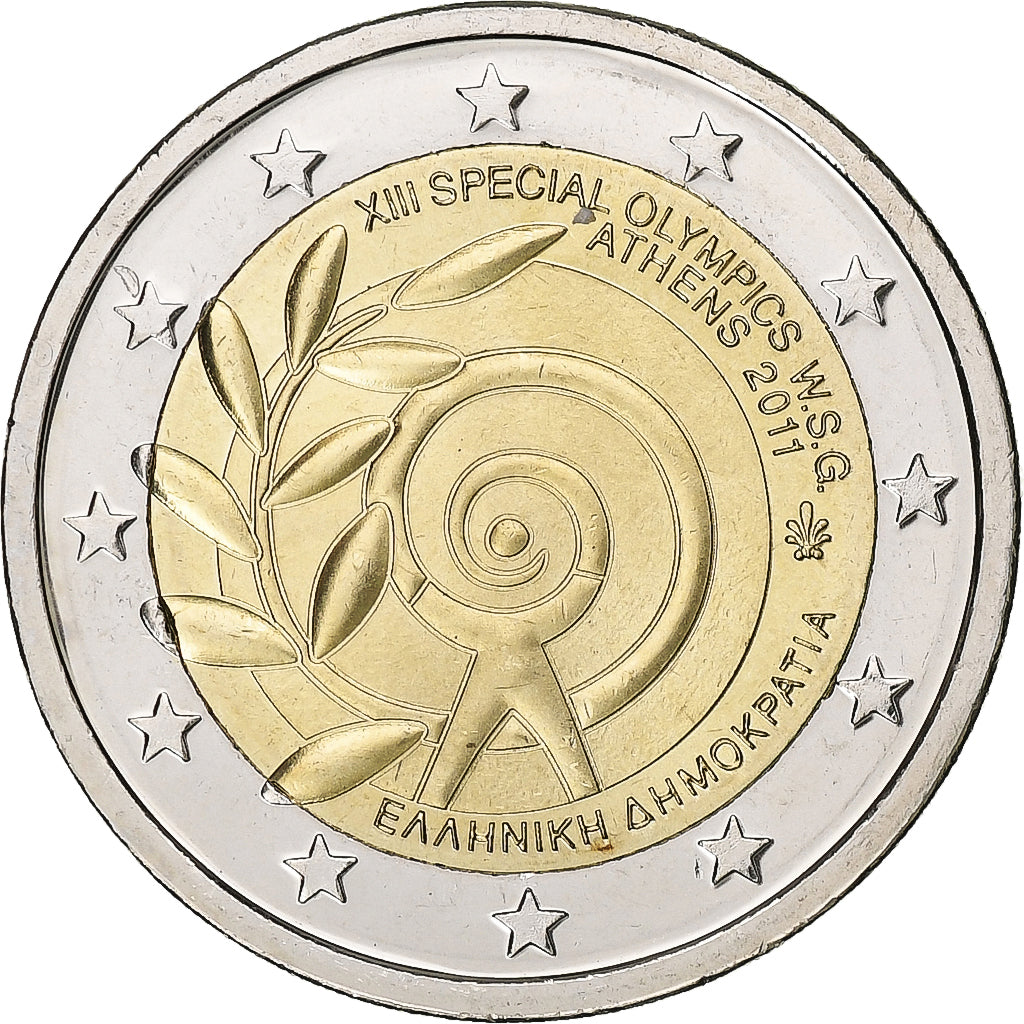 Grčija, 
  
  2 evra, 
  
  Olimpijske igre Atene